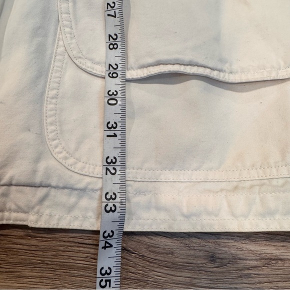 Lands End Jacket Mens Button Close Canvas Flannel Lined Collar Vtg XL - Picture 4 of 7